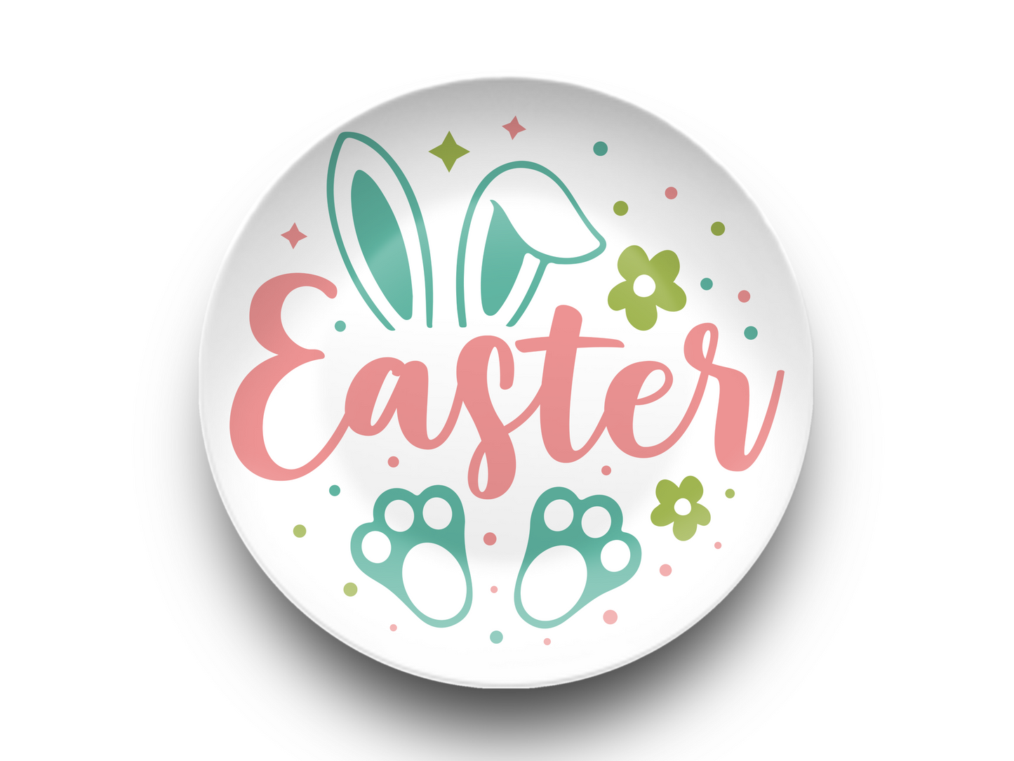 Happy Easter Kid's Non-Breakable BPA Free Plate