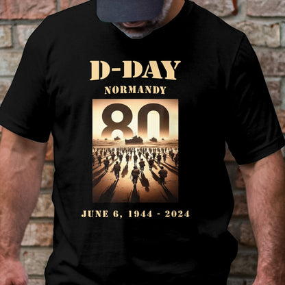 D-Day Normandy 80th Anniversary T-Shirt - Military History Tee - Mardonyx T-Shirt