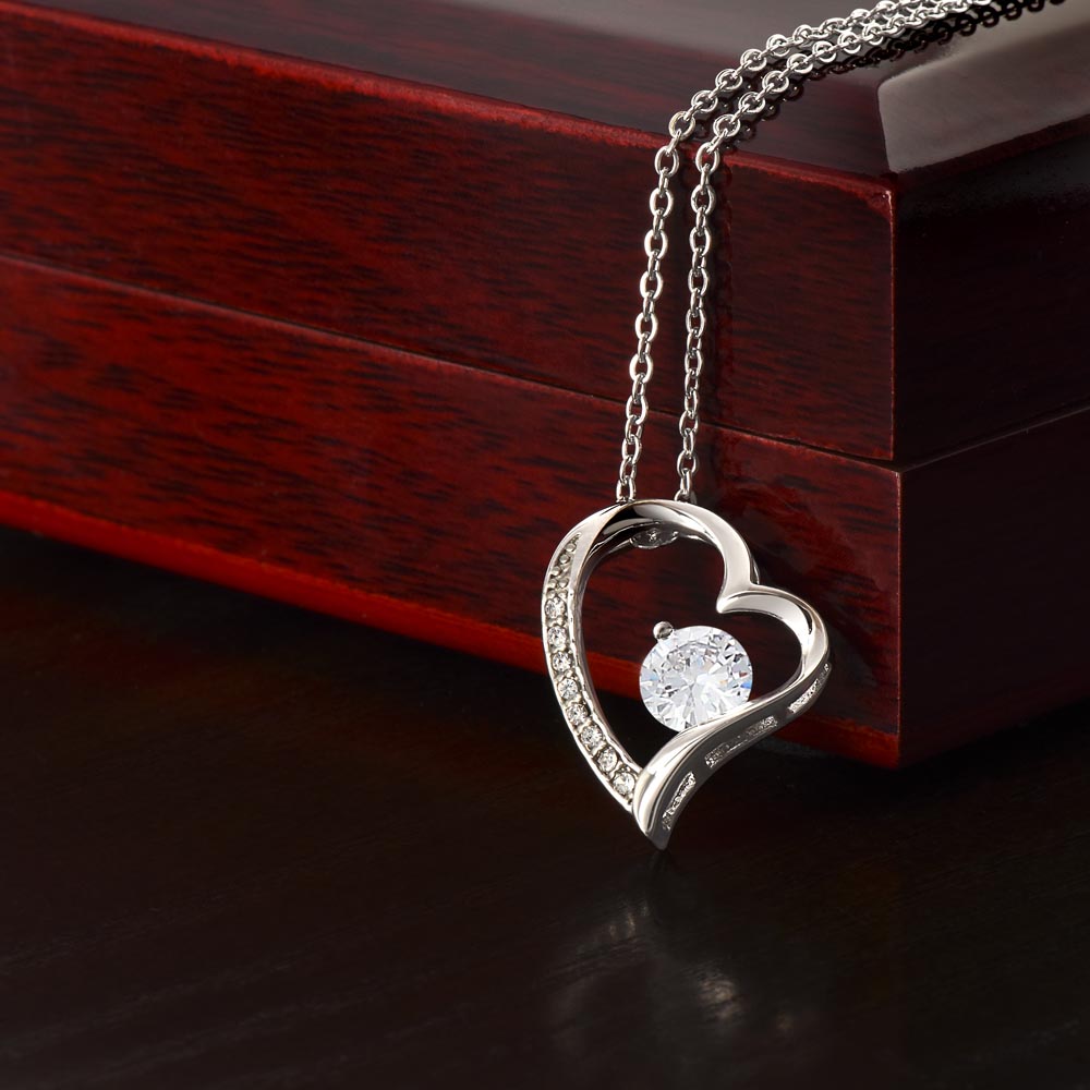 First Mother's Day Gift from Husband, Pendant Necklace Message Card