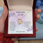 Daughter - Never Forget Love Necklace - Gift for Daughter from Dad - Mardonyx Jewelry 18k Yellow Gold Finish / Luxury Box