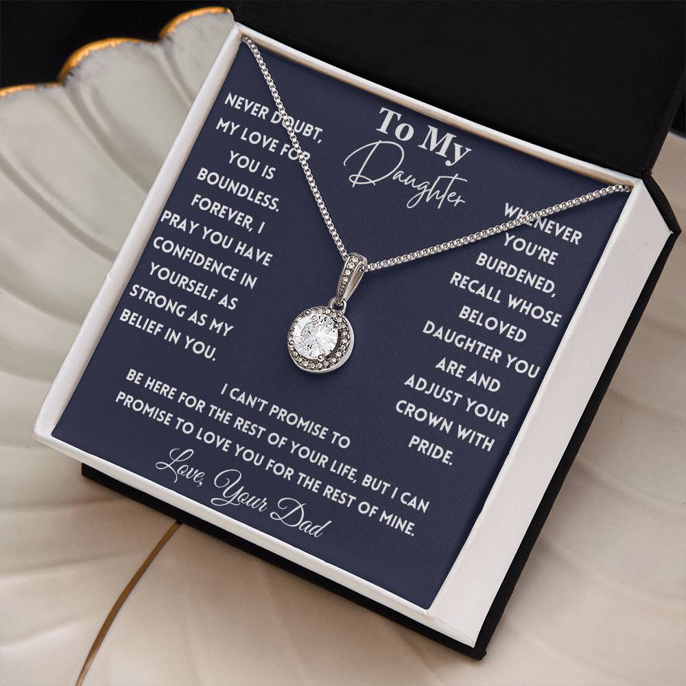 Daughter Gifts From Dad, To My Daughter Necklace From Dad, Father Daughter Necklace, Gift For My Daughter, Birthday Gift, Christmas Gift To Daughter From Dad - Mardonyx Jewelry