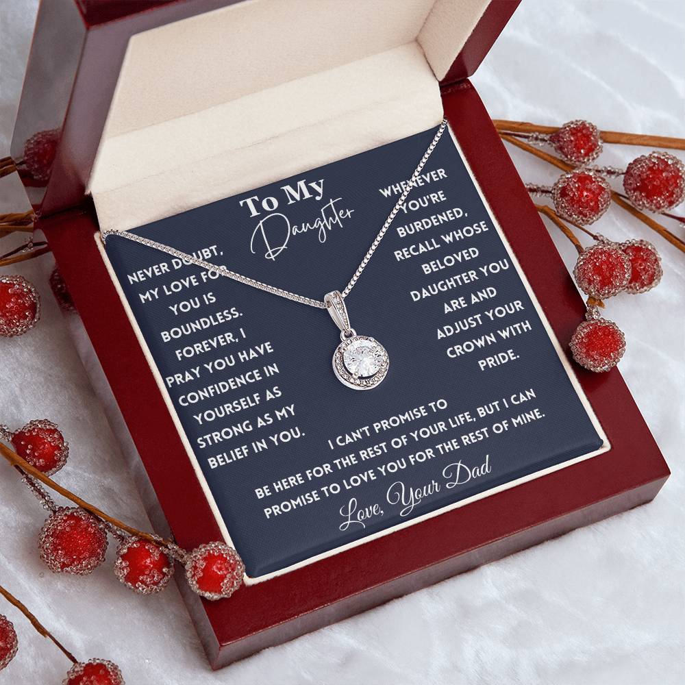 Daughter Gifts From Dad, To My Daughter Necklace From Dad, Father Daughter Necklace, Gift For My Daughter, Birthday Gift, Christmas Gift To Daughter From Dad - Mardonyx Jewelry