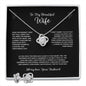 Wife Necklace Gifts From Husband, Wedding Anniversary Romantic Gifts For Wife Birthday Gifts From Husband, Necklaces For Wife From Husband To My Wife Necklaces And Earring Set For Wife Gifts