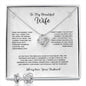 Wife Necklace Gifts From Husband, Wedding Anniversary Romantic Gifts For Wife Birthday Gifts From Husband, Necklaces For Wife From Husband To My Wife Necklaces And Earring Set For Wife Gifts
