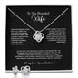 Wife Necklace Gifts From Husband, Wedding Anniversary Romantic Gifts For Wife Birthday Gifts From Husband, Necklaces For Wife From Husband To My Wife Necklaces And Earring Set For Wife Gifts