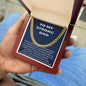 Men's Cuban Necklace Message Card, To My Strong Dad Gift from Daughter