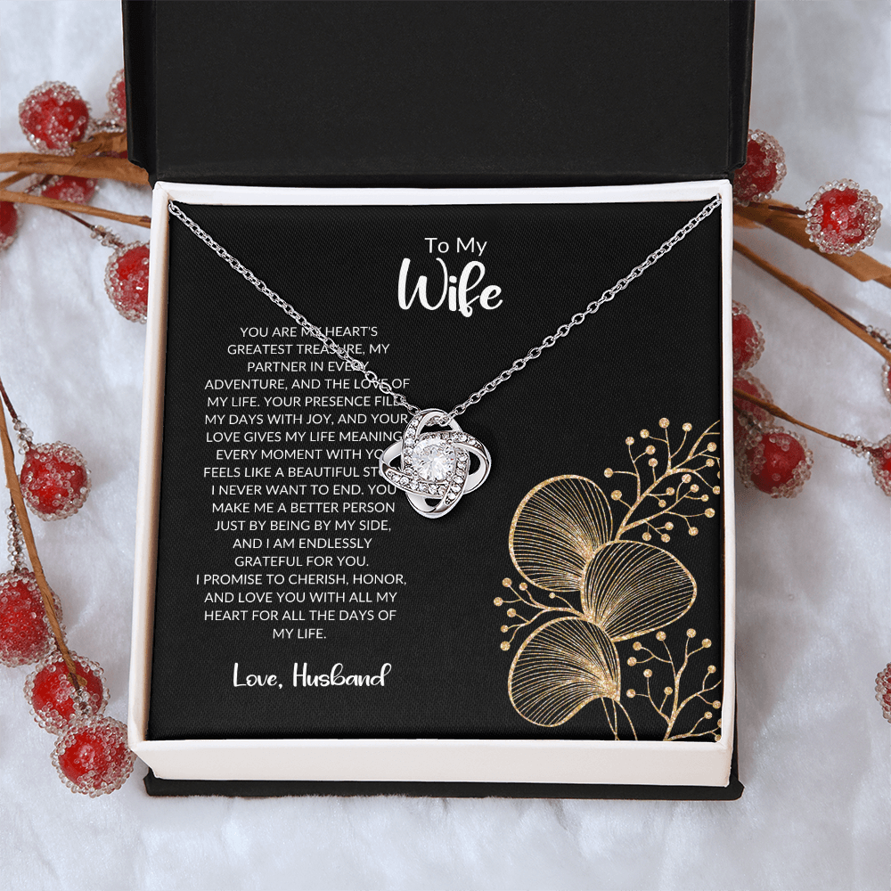 Romantic Gifts for Wife - Birthday Gift Ideas for Her - Soulmate Necklace from Husband - To My Wife Jewelry Gift