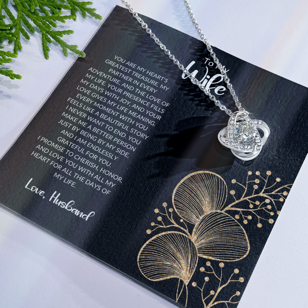 Romantic Gifts for Wife - Birthday Gift Ideas for Her - Soulmate Necklace from Husband - To My Wife Jewelry Gift