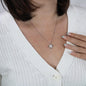 Women's Love Not Pendant Necklace White, Gold, Gift for Girlfriend Wife Daughter