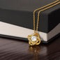 Women's Love Not Pendant Necklace White, Gold, Gift for Girlfriend Wife Daughter