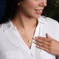 Women's Love Not Pendant Necklace White, Gold, Gift for Girlfriend Wife Daughter