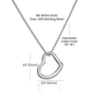 Delicate Heart Necklace, Gift for Wife Daughter - Mardonyx Jewelry