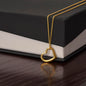 Delicate Heart Necklace, Gift for Wife Daughter - Mardonyx Jewelry 18k Yellow Gold Finish / Standard Box