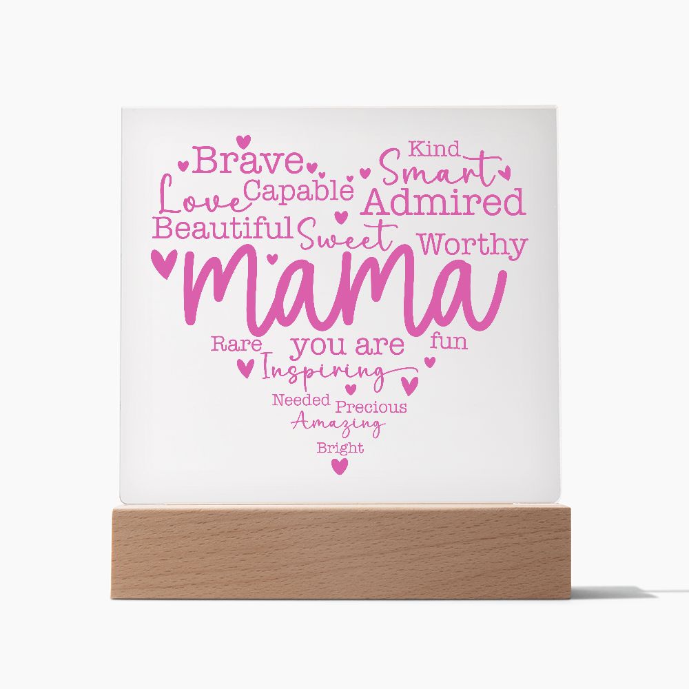 Mother's Day Gift for Mom Acrylic Plaque, Mom Birthday Gift