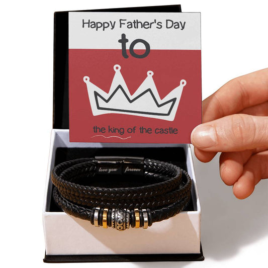 Happy Father's Day to The King of the Castle Bracelet - Mardonyx Jewelry Two Tone Box