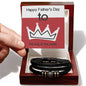 Happy Father's Day to The King of the Castle Bracelet - Mardonyx Jewelry Luxury Box w/LED