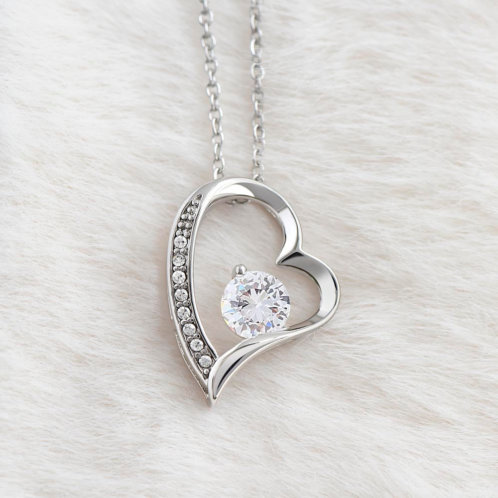 First Mother's Day Gift from Husband, Pendant Necklace Message Card