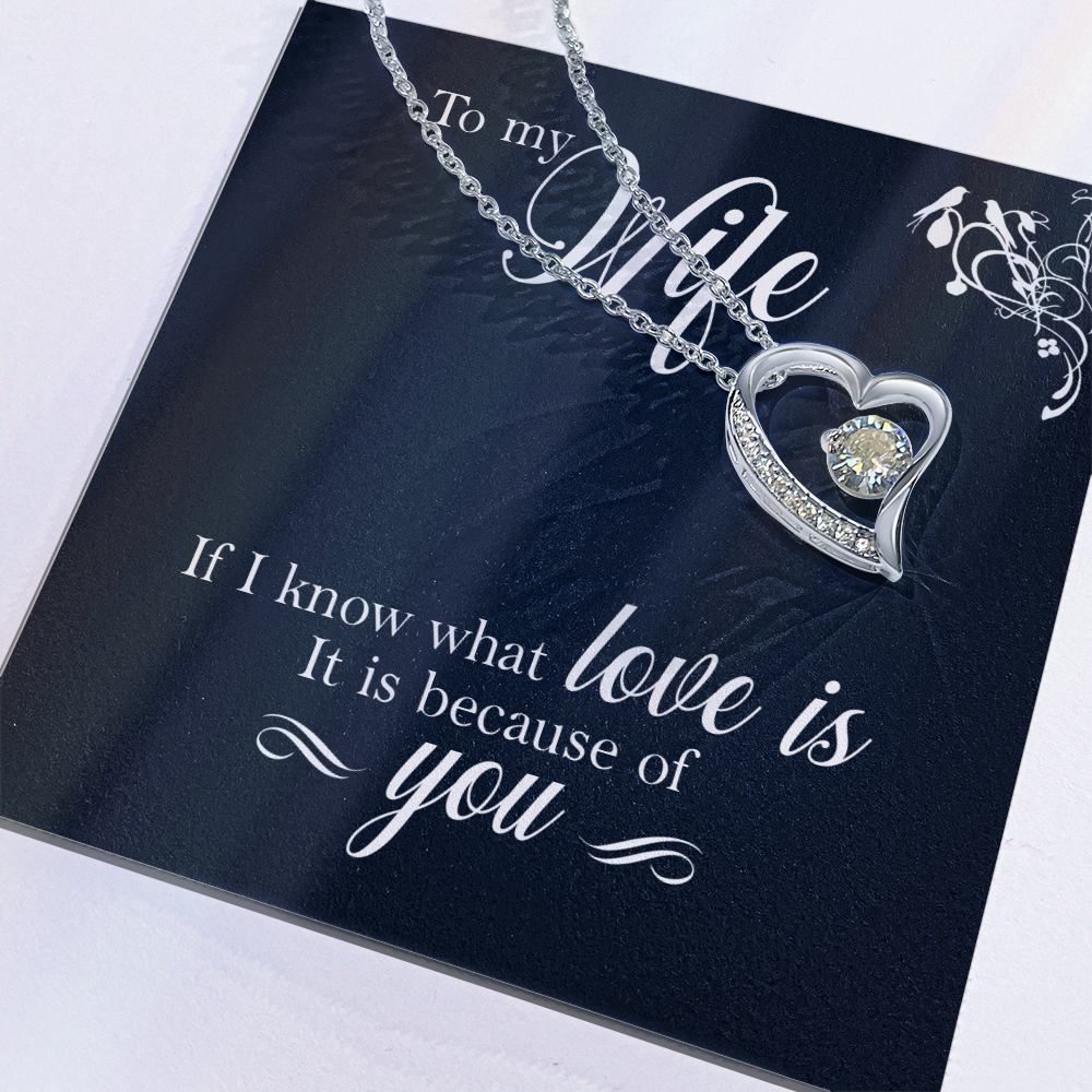 Necklace for Wife, Gifts For Wife Romantic, Wife Birthday Gift Ideas, Necklaces For Wife From Husband, To My Soulmate Necklace For Women,To My Wife Gifts From Husband