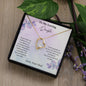 Daughter - Never Forget Love Necklace - Gift for Daughter from Dad - Mardonyx Jewelry