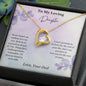 Daughter - Never Forget Love Necklace - Gift for Daughter from Dad - Mardonyx Jewelry