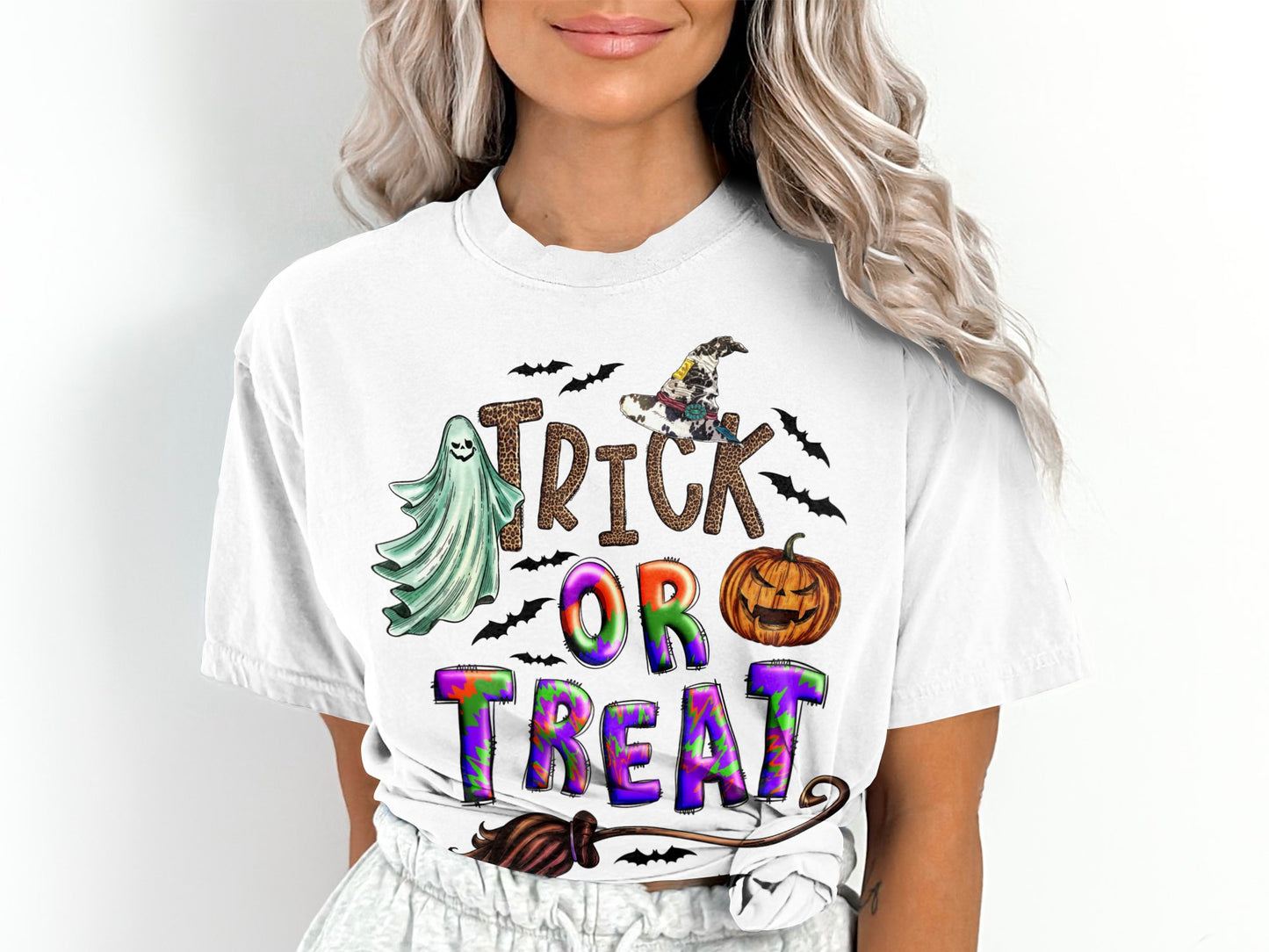 Women's Trick or Treat Halloween T-Shirt