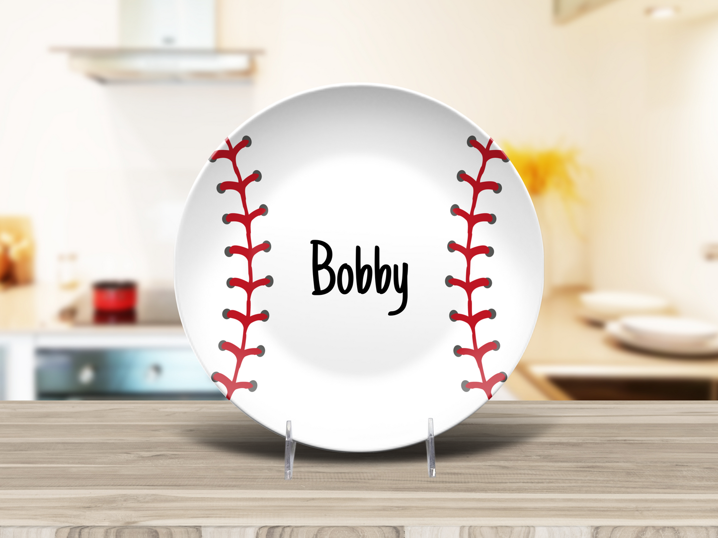 Baseball Lover Child Dinner Plate