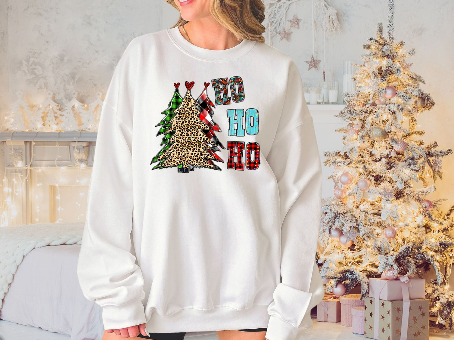Christmas Plaid Buffalo Print Tree Sweatshirt, Merry Christmas Shirt, Christmas Family Shirt, Christmas Sweatshirt, Christmas Gift - Mardonyx Sweatshirt