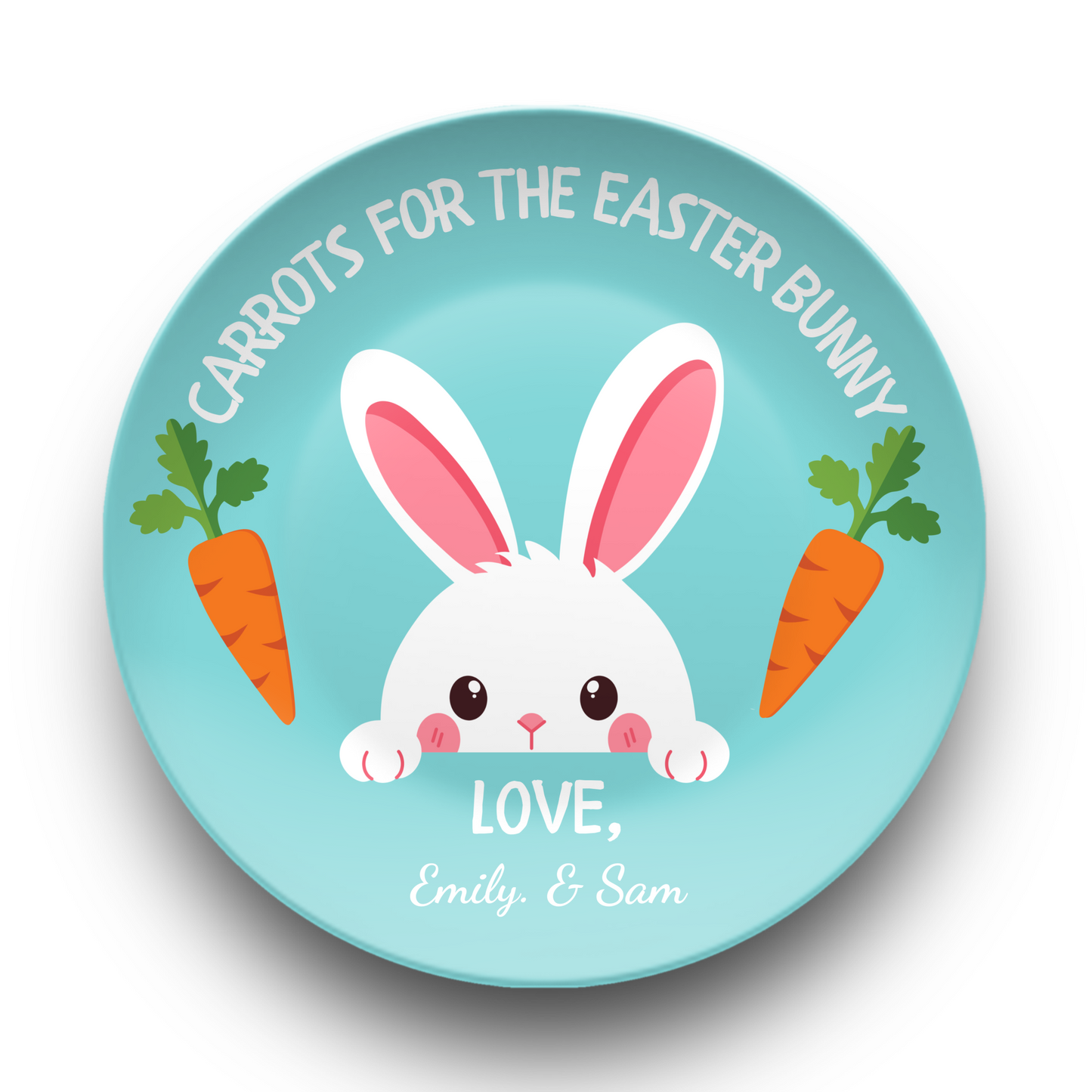 Personalized Easter Gift - Unbreakable Easter Plate - 1st Easter Gift - Personalized Easter Bunny Plate for Kids - Easter Basket - First Easter