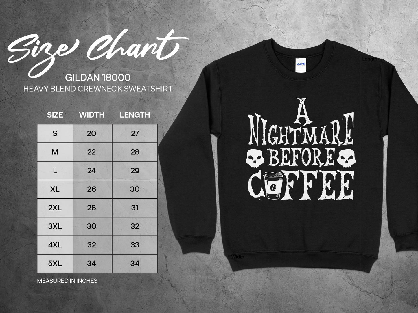 A Nightmare Before Coffee Sweatshirt, Coffee Lover Shirt - Mardonyx Sweatshirt