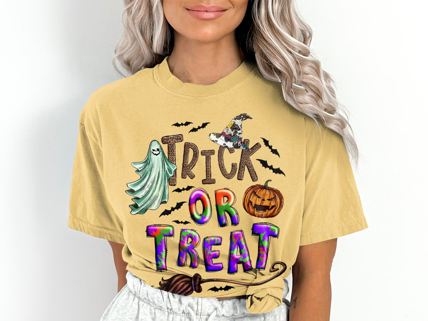 Women's Trick or Treat Halloween T-Shirt