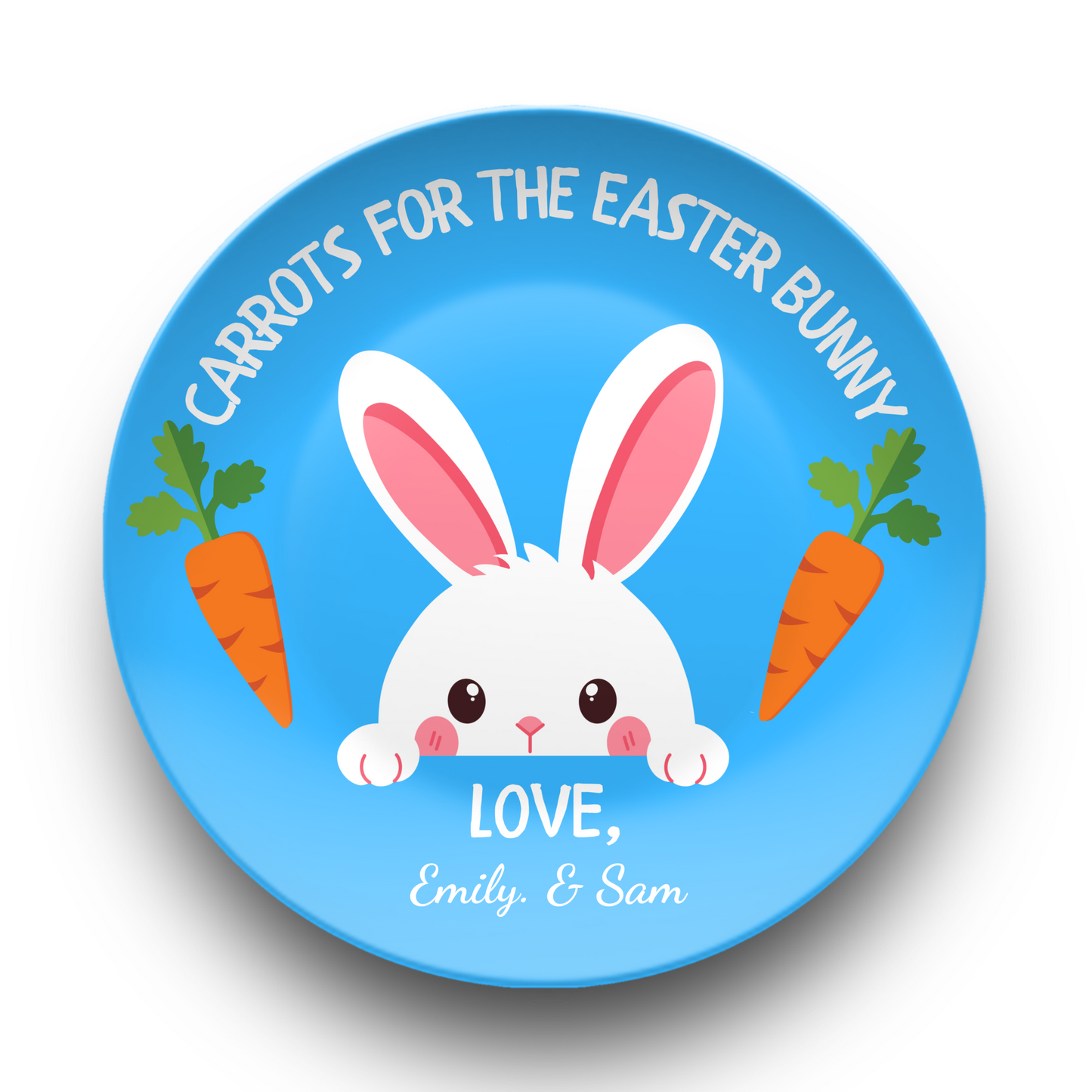 Personalized Easter Gift - Unbreakable Easter Plate - 1st Easter Gift - Personalized Easter Bunny Plate for Kids - Easter Basket - First Easter