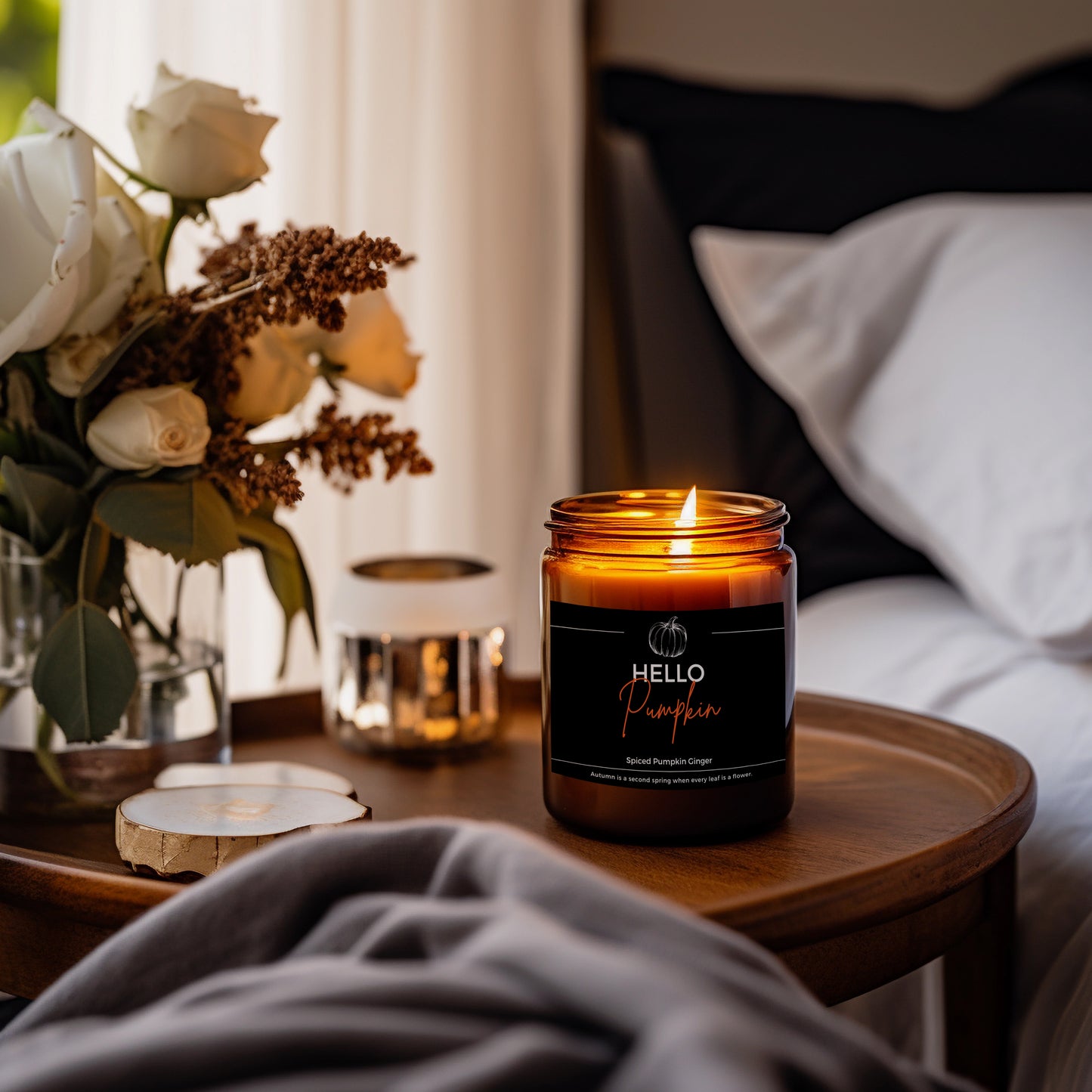 Pumpkin Candle, Hello Pumpkin Soy Candle Jar