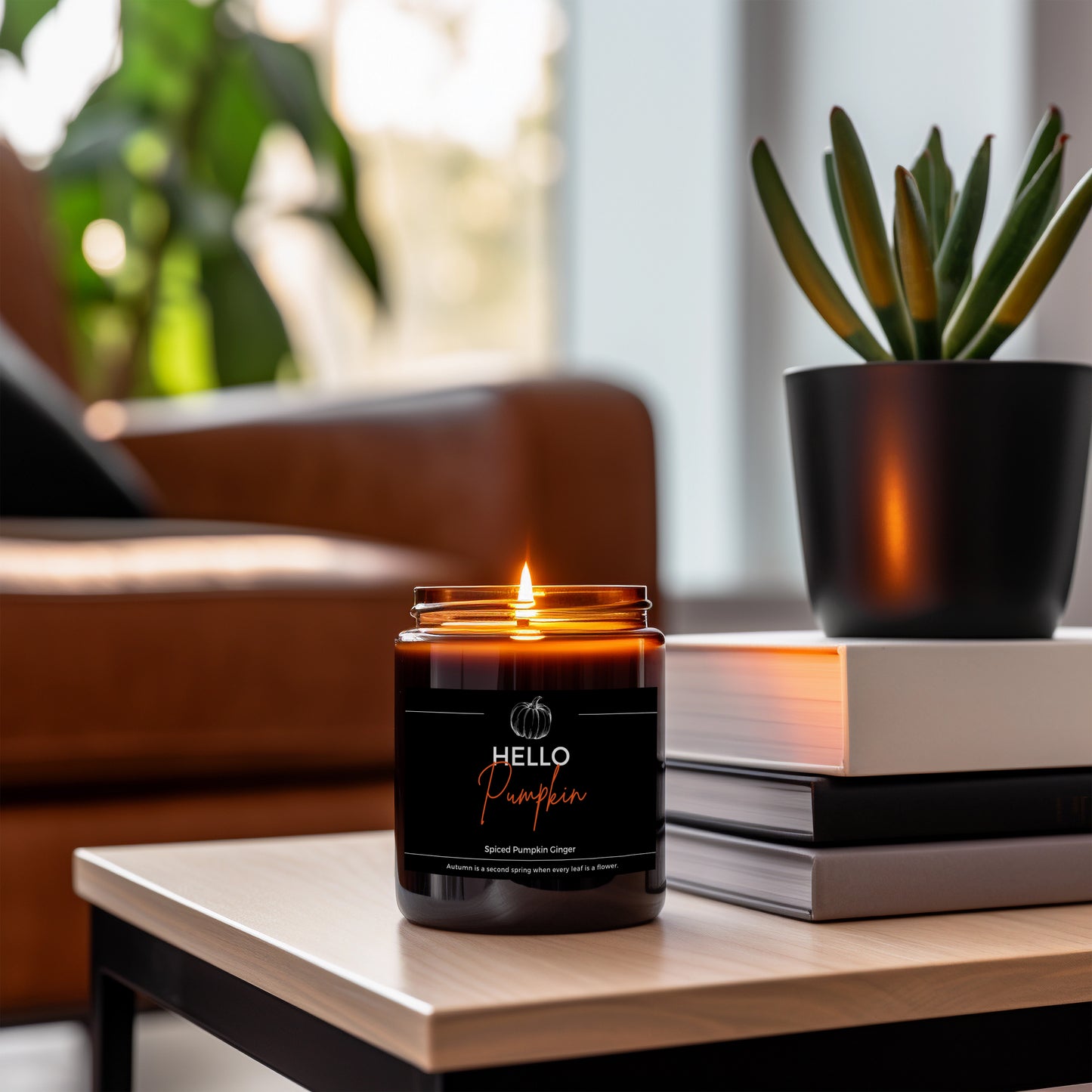Pumpkin Candle, Hello Pumpkin Soy Candle Jar