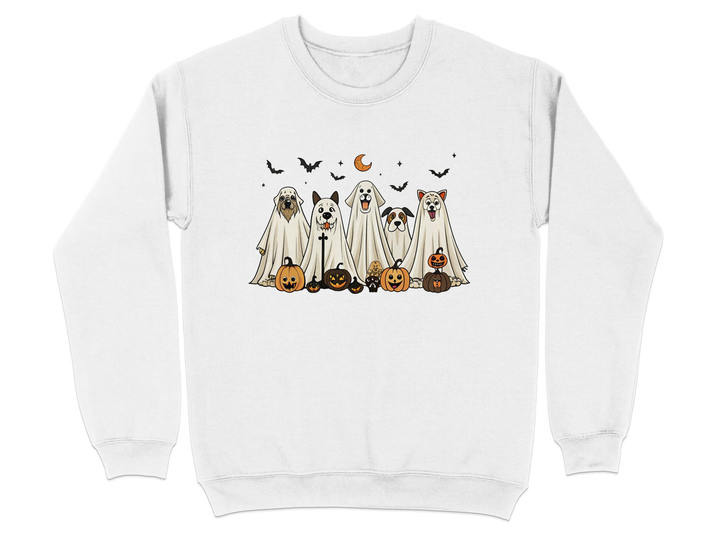 Halloween Dogs in Ghost Costumes Sweatshirt product