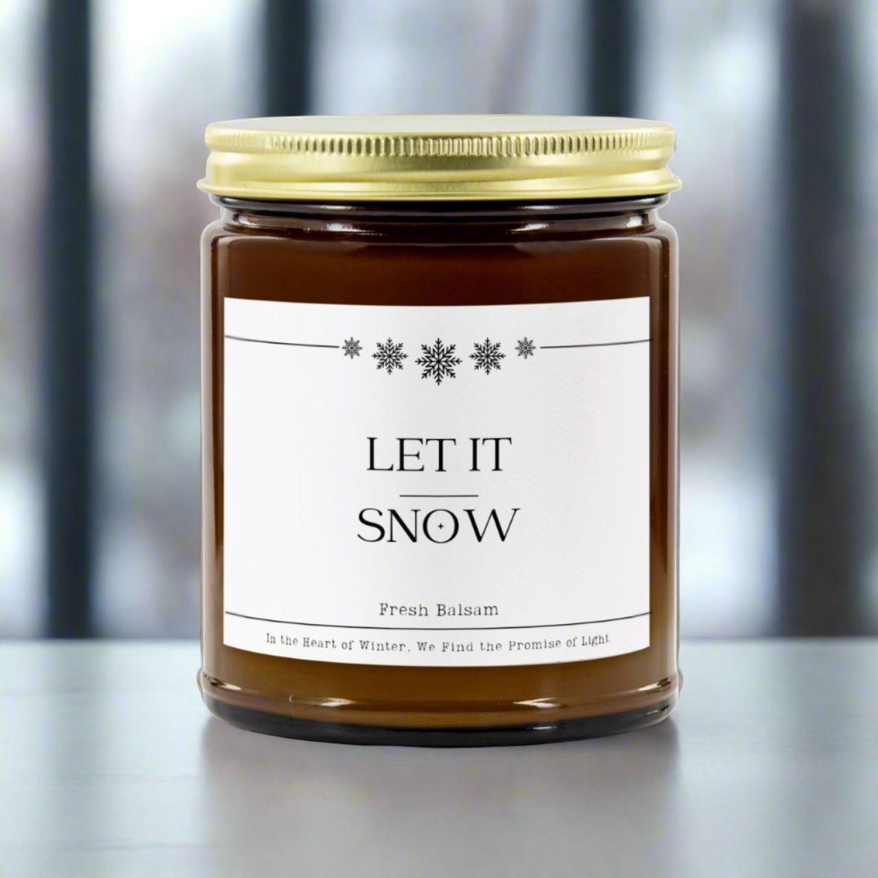 Let It Snow Soy Jar Candle - Balsam Scent
