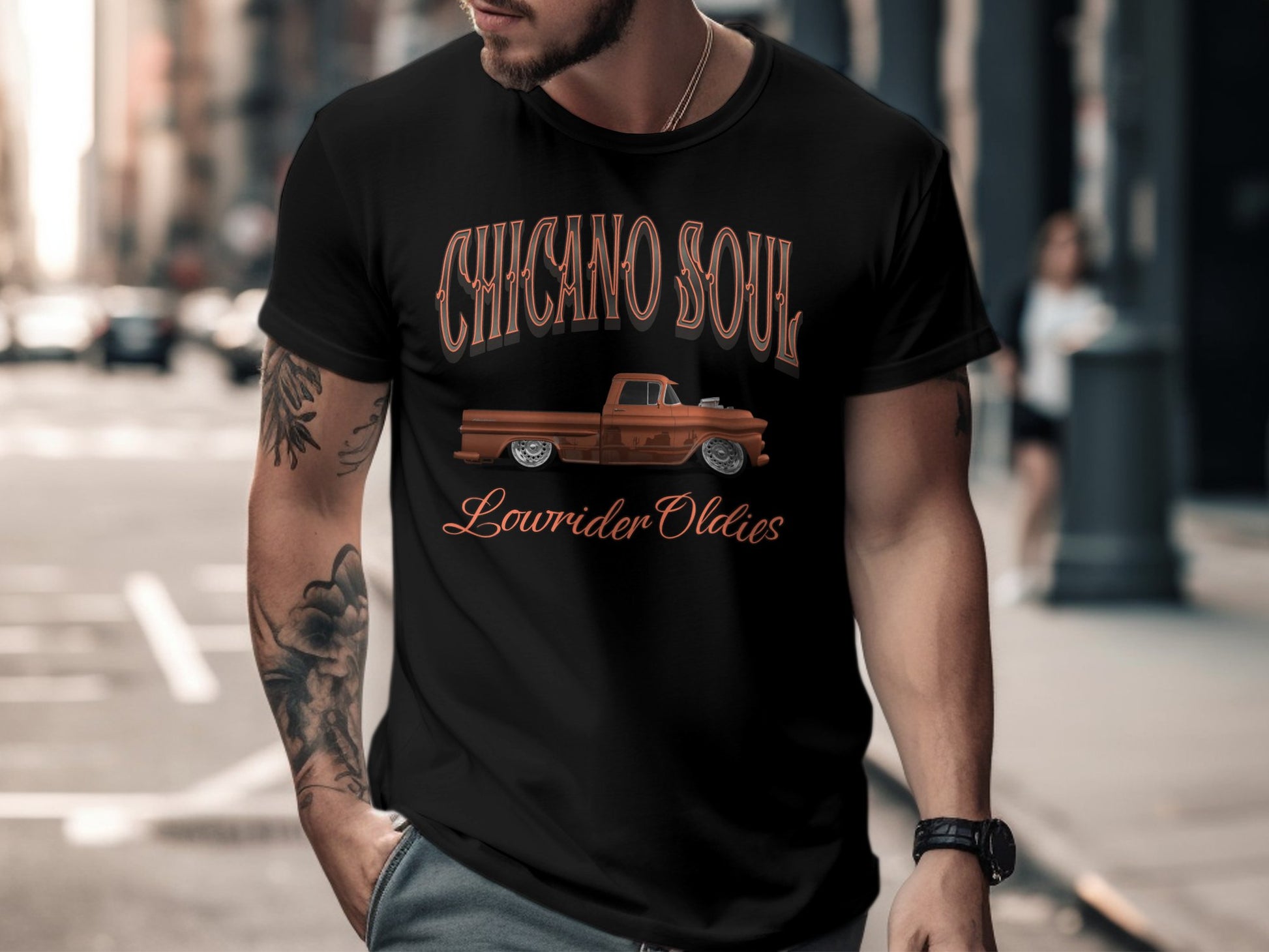 Chicano Soul Lowrider Oldies Vintage Truck Graphic Tee, Classic Car T-Shirt, Retro Style Apparel - Mardonyx