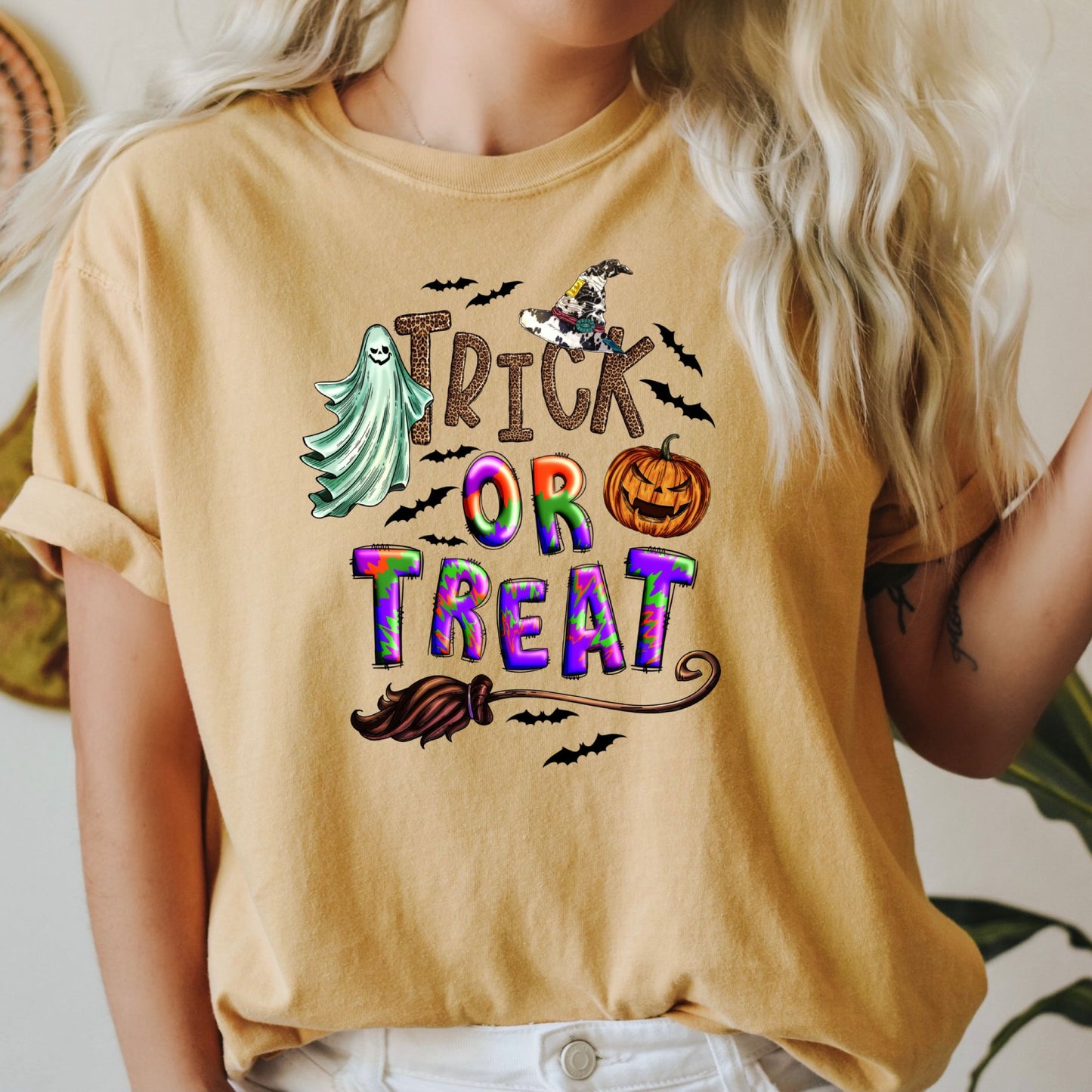 Women's Trick or Treat Halloween T-Shirt