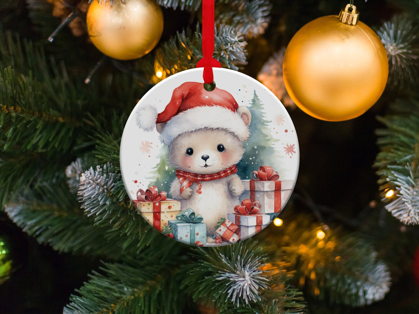 Baby Bear Christmas Ornament - Mardonyx Ornament