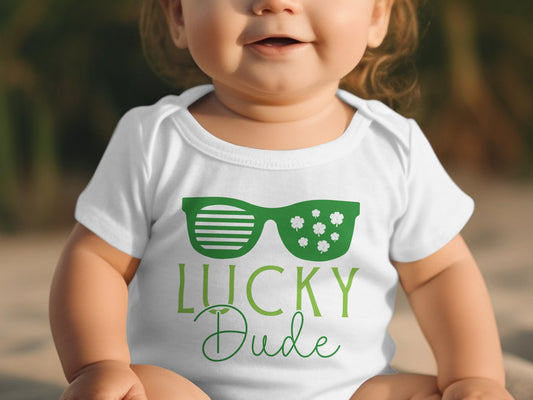 Lucky Dude St. Patrick's Day Baby Bodysuit - Mardonyx