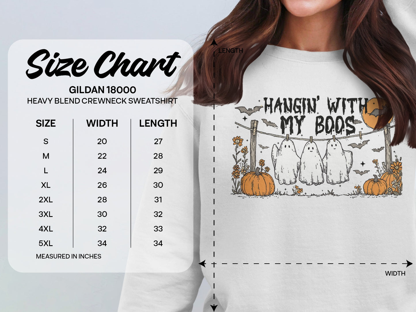 Hangin With My Boos Halloween Theme Sweatshirt product type