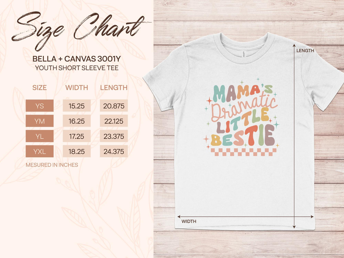 Mamas Dramatic Little Bestie T-Shirt, Mother's Day Gift, Funny Shirt Women, Mom Shirt, Mother to be Gift, New Mom shirt Women - Mardonyx T-Shirt