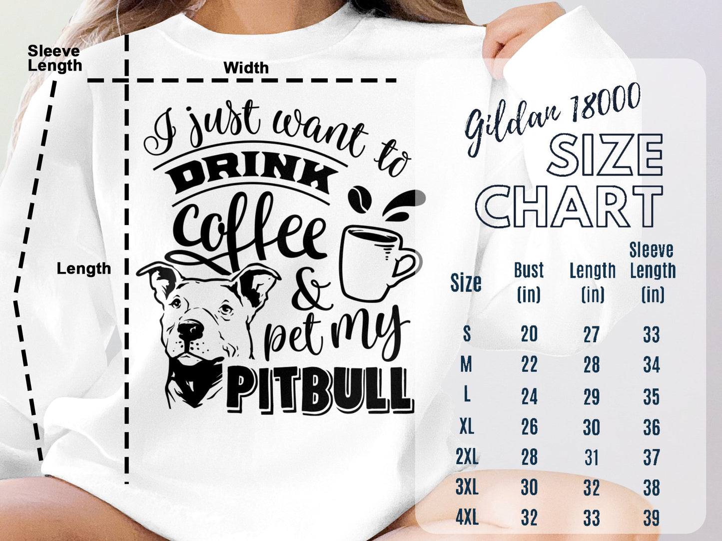 Funny Pitbull Coffee Lover Sweatshirt - Mardonyx Sweatshirt