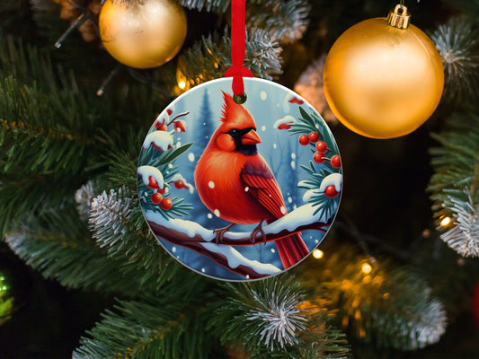 Cardinal Christmas Ornament, Memorial Ornament, Loss of Loved One - Mardonyx Ornament