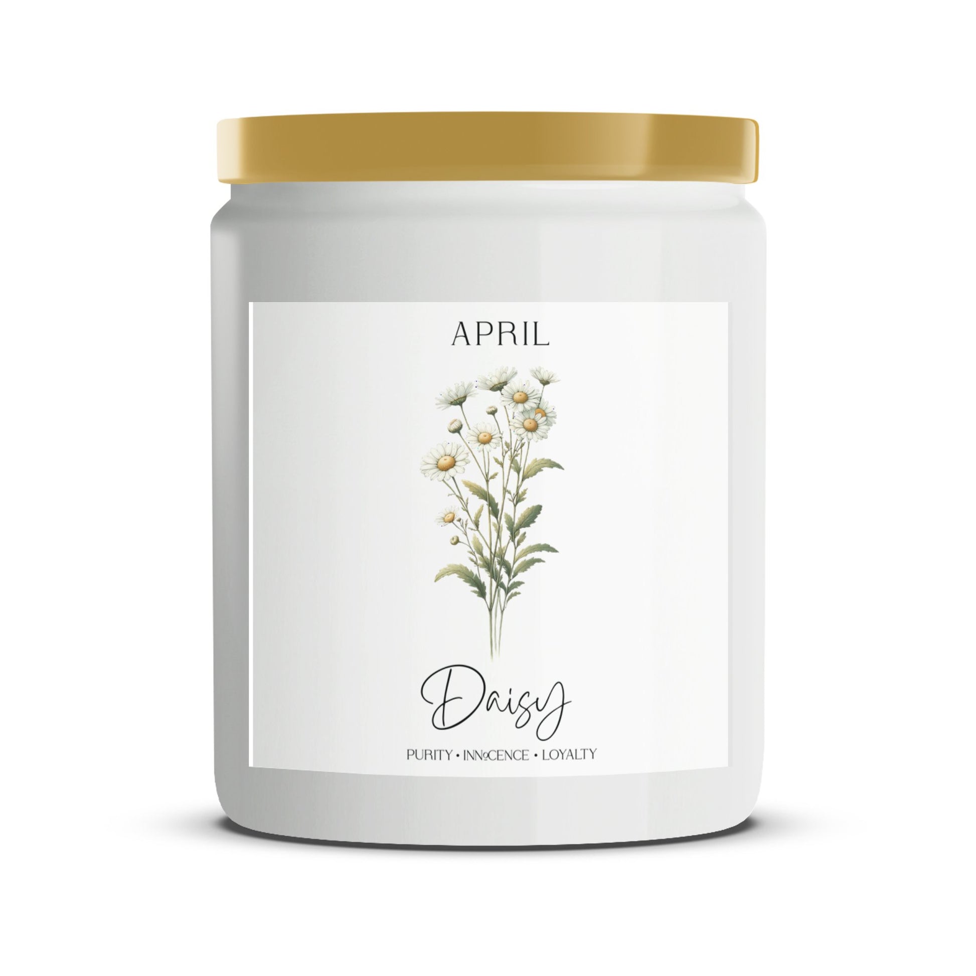 April Daisy Scented Candle, Floral Spring Aroma, Botanical Home Decor, Gift for Mother's Day - Mardonyx