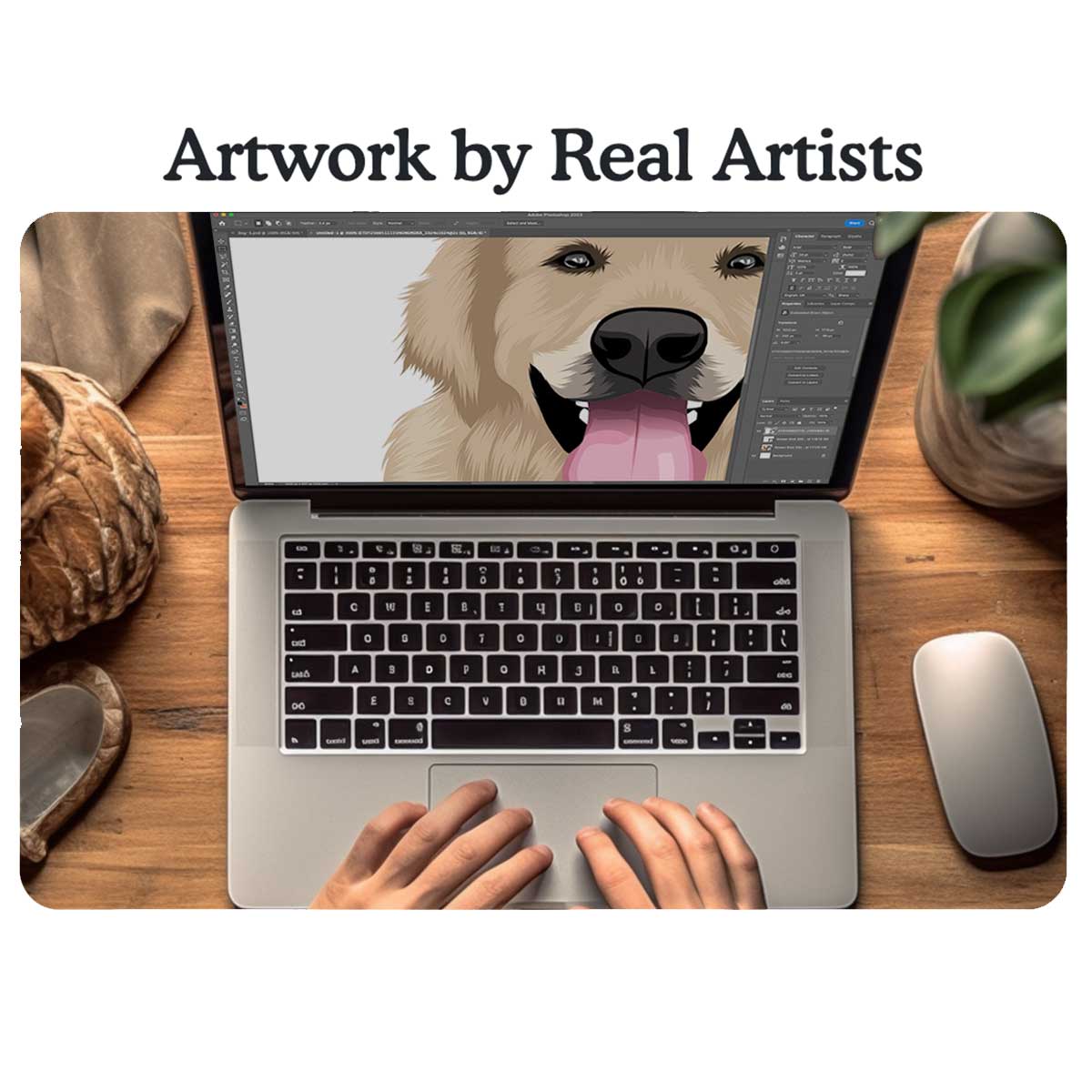 Custom Dog Peek Portraits Poster - Mardonyx frames