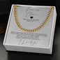 Promise Cuban Chain Necklace,Romantic Gift for Boyfriend,Appreciation Gift for Boyfriend, Cute Small Gift for Boyfriend -WM