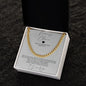 Promise Cuban Chain Necklace,Romantic Gift for Boyfriend,Appreciation Gift for Boyfriend, Cute Small Gift for Boyfriend -WM