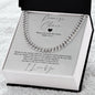 Promise Cuban Chain Necklace,Romantic Gift for Boyfriend,Appreciation Gift for Boyfriend, Cute Small Gift for Boyfriend -WM