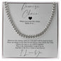 Promise Cuban Chain Necklace,Romantic Gift for Boyfriend,Appreciation Gift for Boyfriend, Cute Small Gift for Boyfriend,Thoughtful Boyfriend