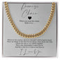 Promise Cuban Chain Necklace,Romantic Gift for Boyfriend,Appreciation Gift for Boyfriend, Cute Small Gift for Boyfriend -WM